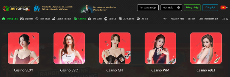 casino trực tuyến tại jbo